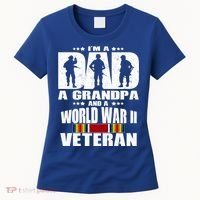 A Dad A Grandpa And A World War 2 Veteran Gift Women's T-Shirt thumb 0