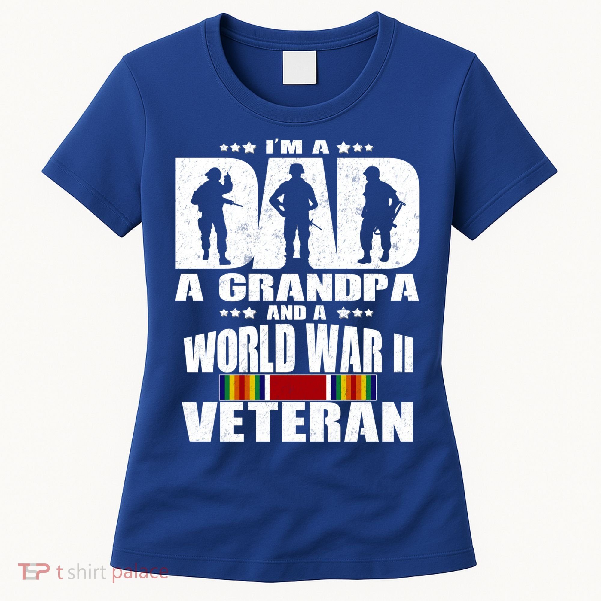 A Dad A Grandpa And A World War 2 Veteran Gift Women's T-Shirt