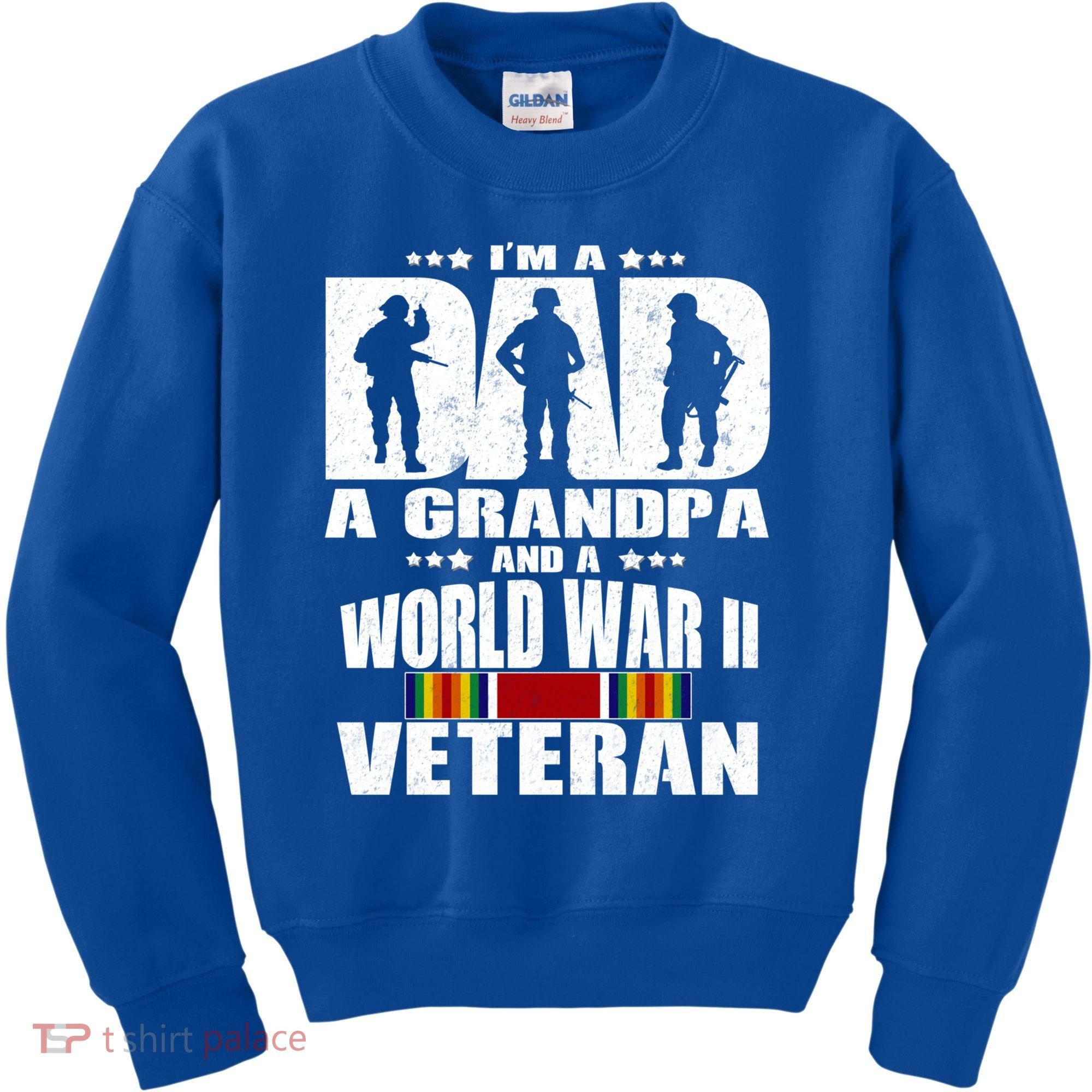 A Dad A Grandpa And A World War 2 Veteran Gift Kids Sweatshirt