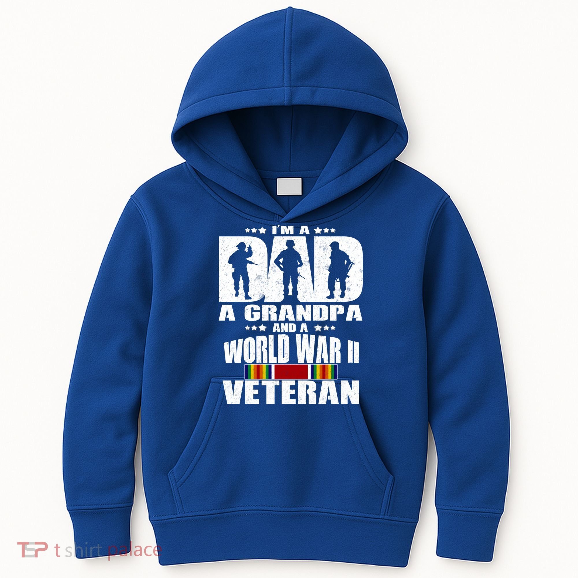 A Dad A Grandpa And A World War 2 Veteran Gift Kids Hoodie