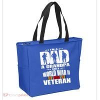 A Dad A Grandpa And A World War 2 Veteran Gift Tote Bag thumb 2