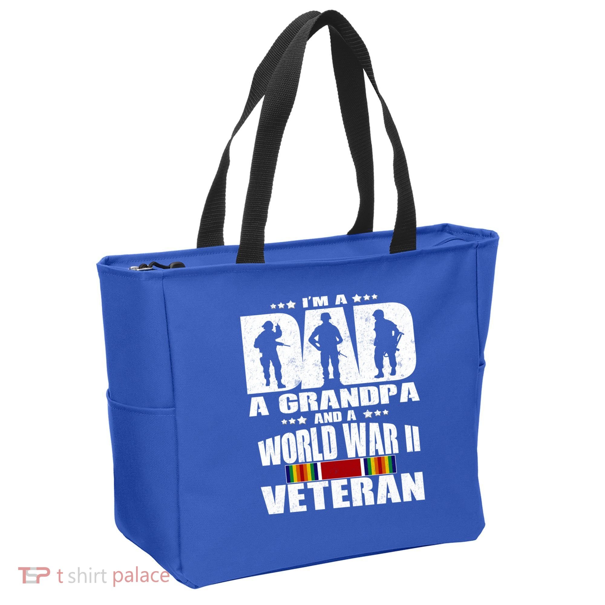 A Dad A Grandpa And A World War 2 Veteran Gift Tote Bag