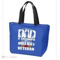 A Dad A Grandpa And A World War 2 Veteran Gift Tote Bag thumb 3