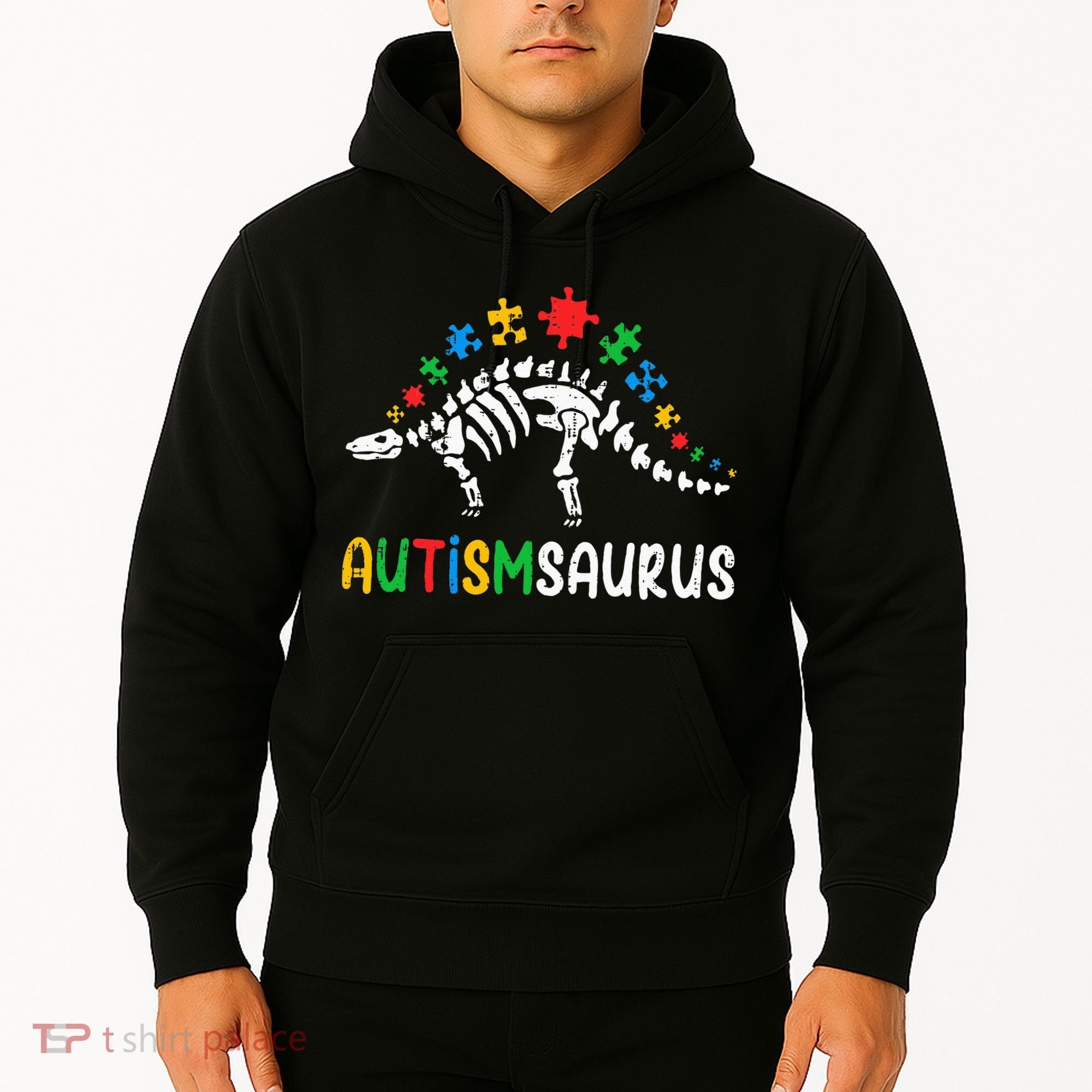 Autismsaurus Dinosaur Autism Awareness Hoodie