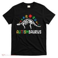 Autismsaurus Dinosaur Autism Awareness T-Shirt thumb 0