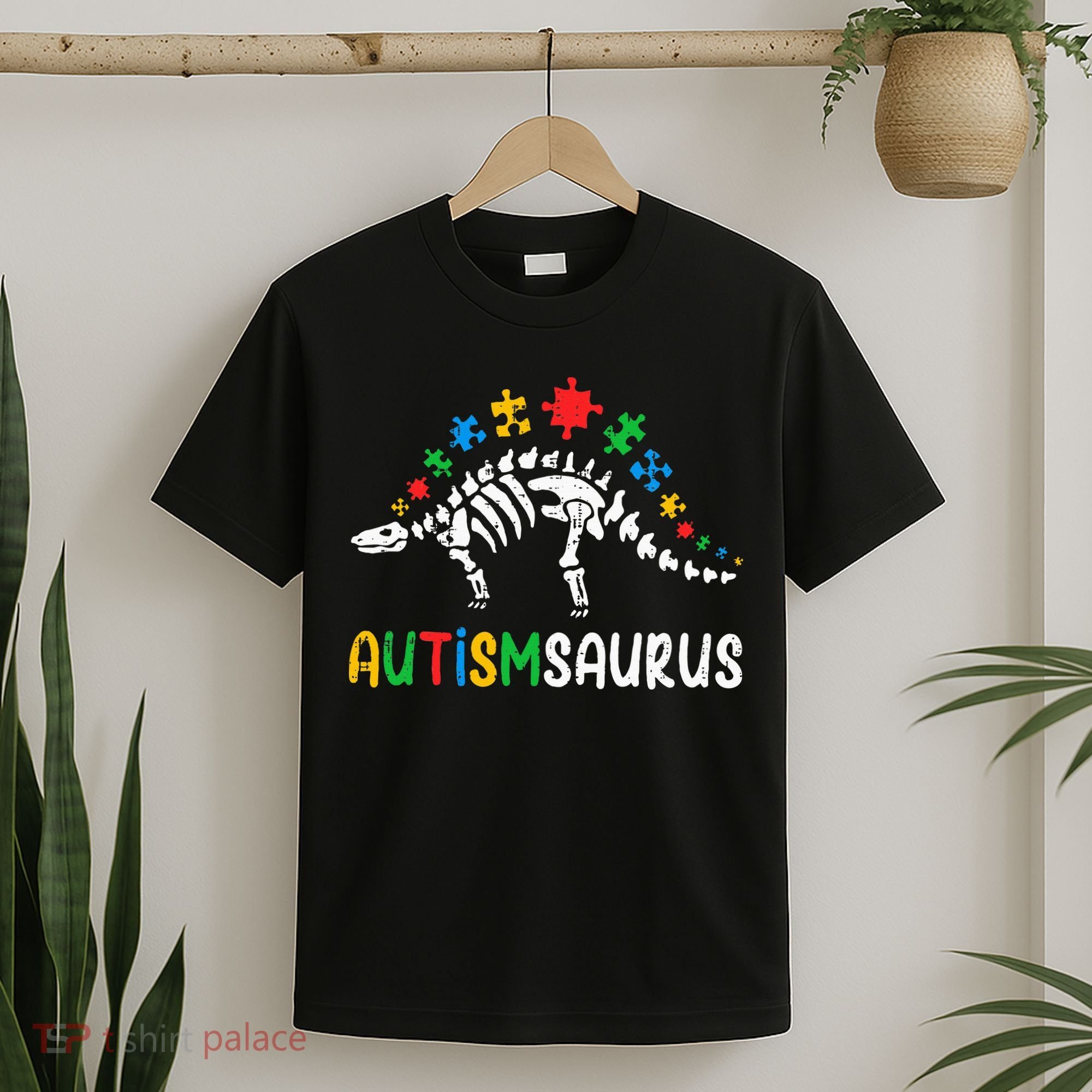 Autismsaurus Dinosaur Autism Awareness T-Shirt