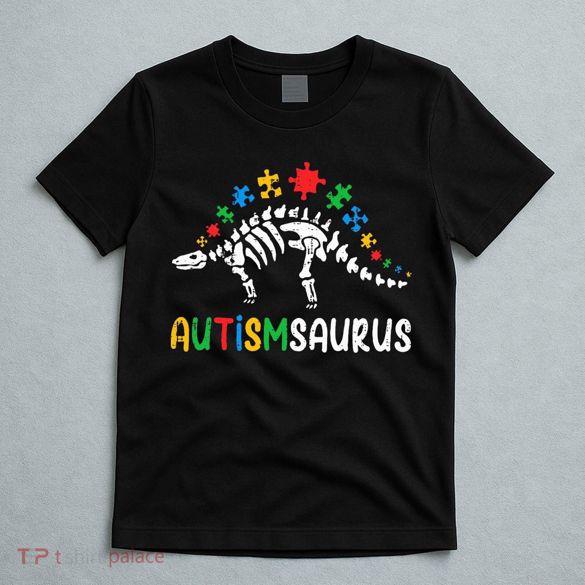 Autismsaurus Dinosaur Autism Awareness T-Shirt