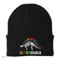 Autismsaurus Dinosaur Autism Awareness Beanie thumb 0