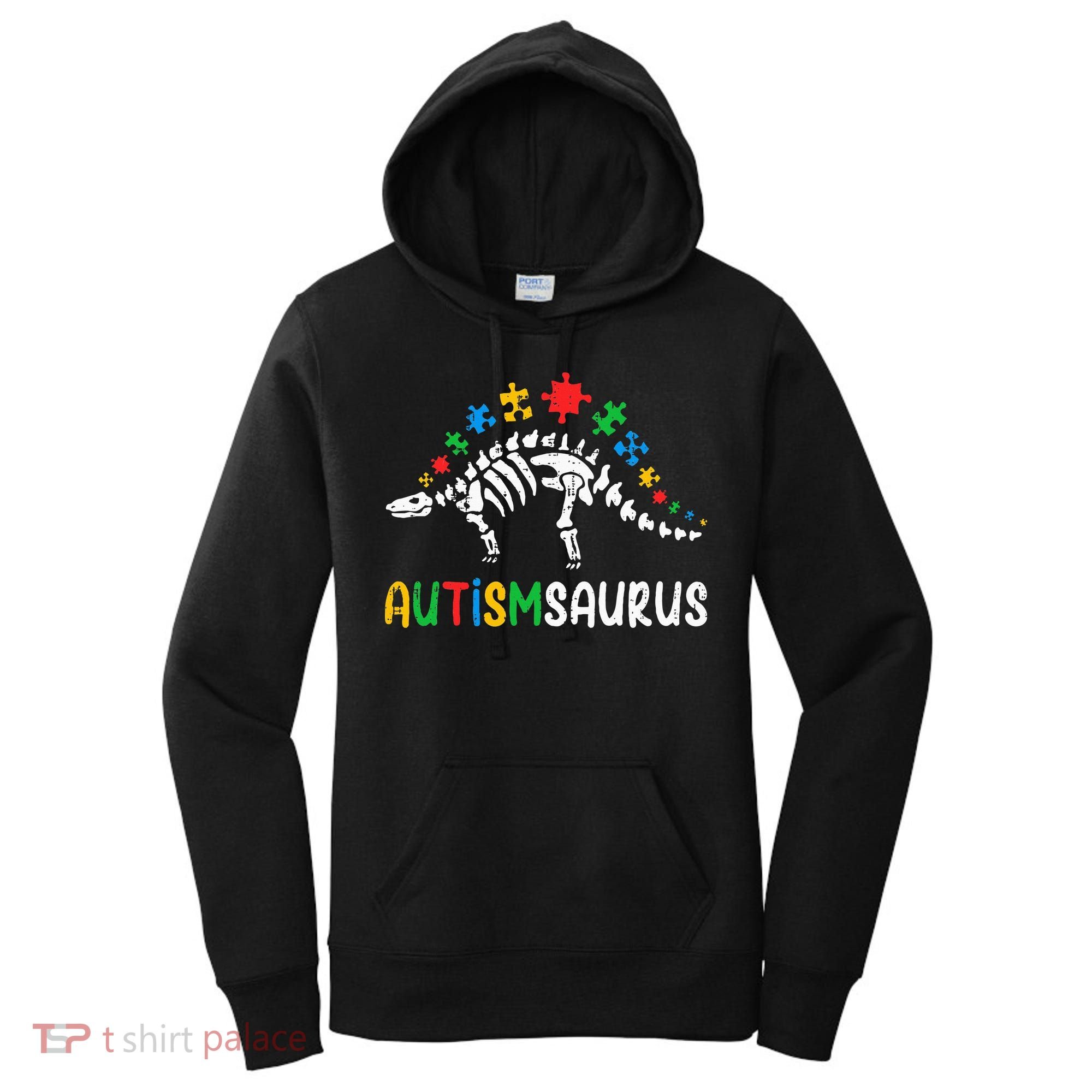 Autismsaurus Dinosaur Autism Awareness Women's Hoodie