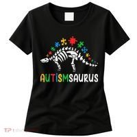 Autismsaurus Dinosaur Autism Awareness Women's T-Shirt thumb 0