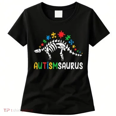 Autismsaurus Dinosaur Autism Awareness Women's T-Shirt