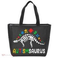 Autismsaurus Dinosaur Autism Awareness Tote Bag thumb 0