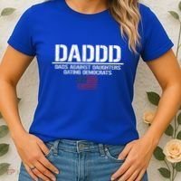 Addd Dads Against Daughters Dating Democrats Women's T-Shirt thumb 2
