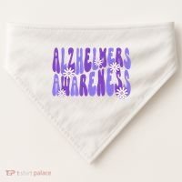 AlzheimerS Disease Awareness USA-Made Doggie Bandana thumb 0