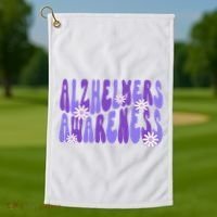 AlzheimerS Disease Awareness Golf Towel thumb 1