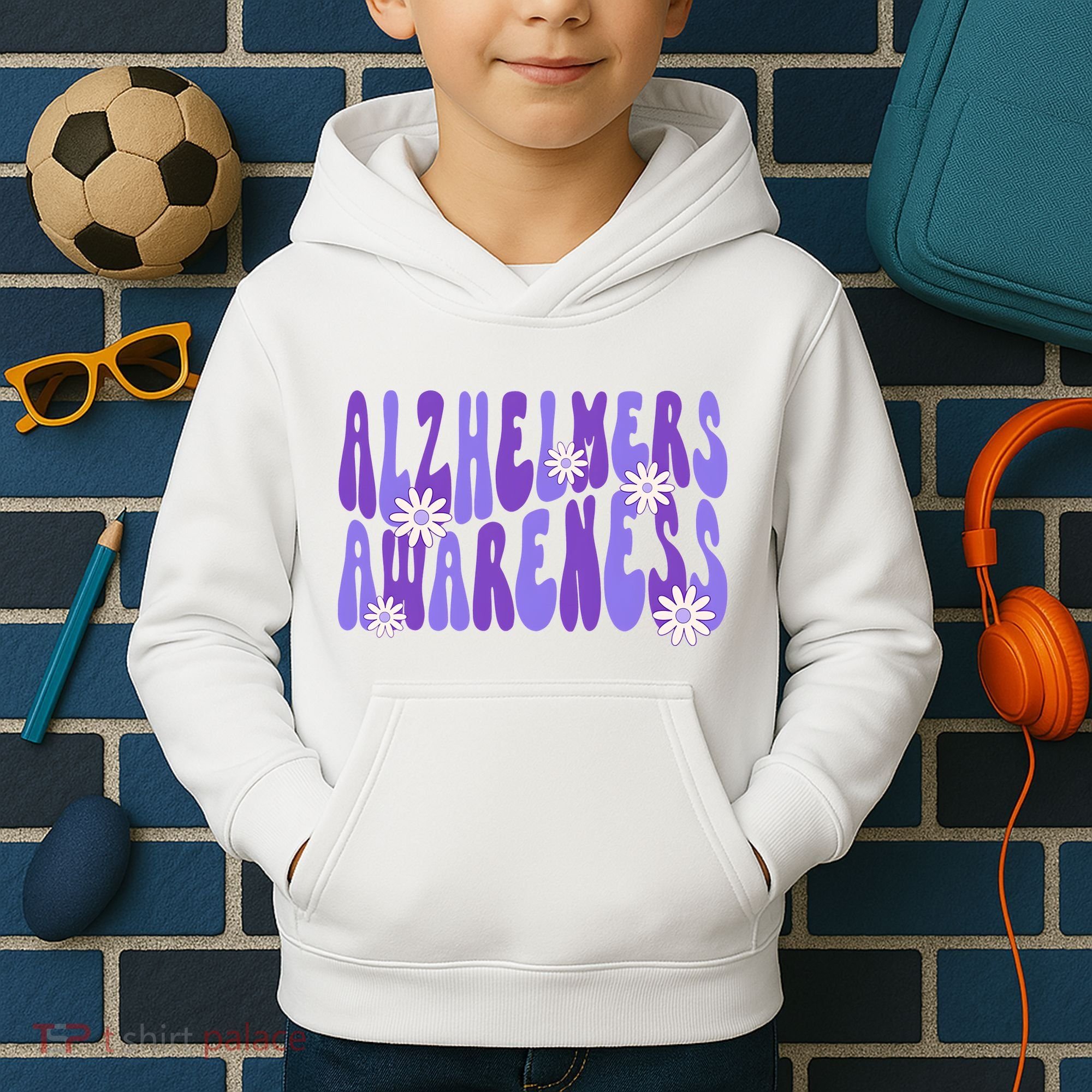 AlzheimerS Disease Awareness Kids Hoodie