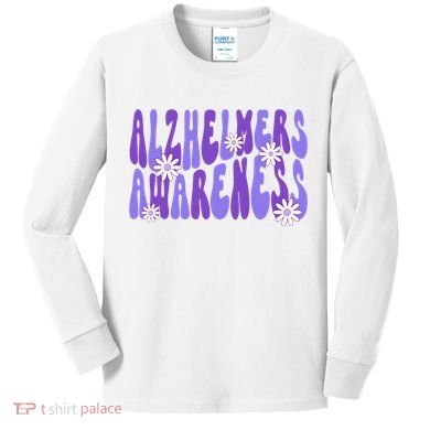 AlzheimerS Disease Awareness Kids Long Sleeve Shirt
