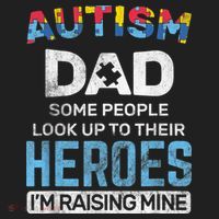 Autism Dad Autism Awareness Autistic Spectrum ASD Golf Towel thumb 3