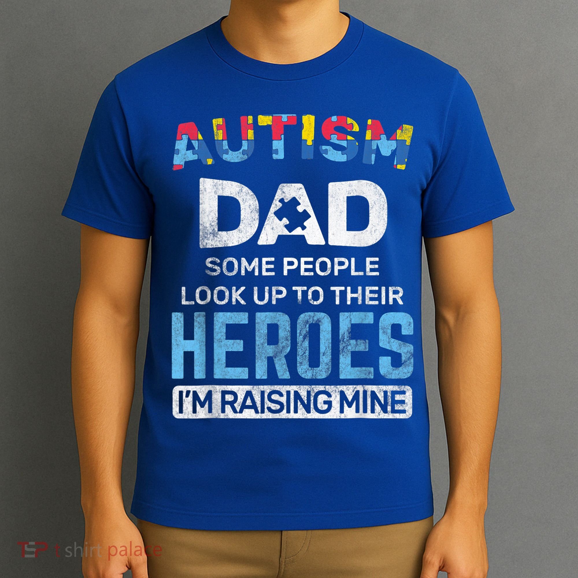 Autism Dad Autism Awareness Autistic Spectrum ASD T-Shirt