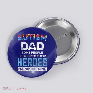 Autism Dad Autism Awareness Autistic Spectrum ASD Button
