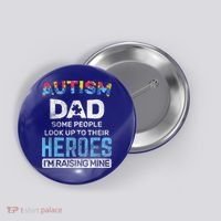 Autism Dad Autism Awareness Autistic Spectrum ASD Button thumb 0