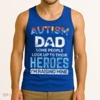 Autism Dad Autism Awareness Autistic Spectrum ASD Tank Top thumb 3