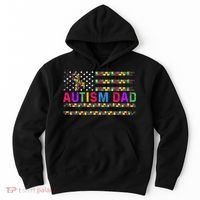Autism Dad Autistic Child Father's Day Slogan Hoodie thumb 0