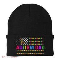 Autism Dad Autistic Child Father's Day Slogan Beanie thumb 0