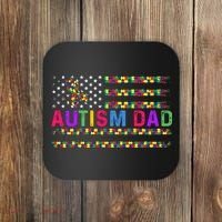 Autism Dad Autistic Child Father's Day Slogan Coaster thumb 0