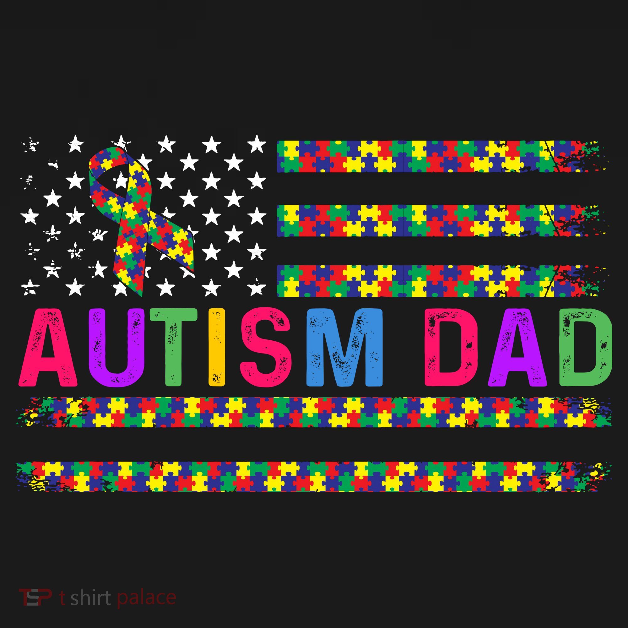 Autism Dad Autistic Child Father's Day Slogan Mousepad