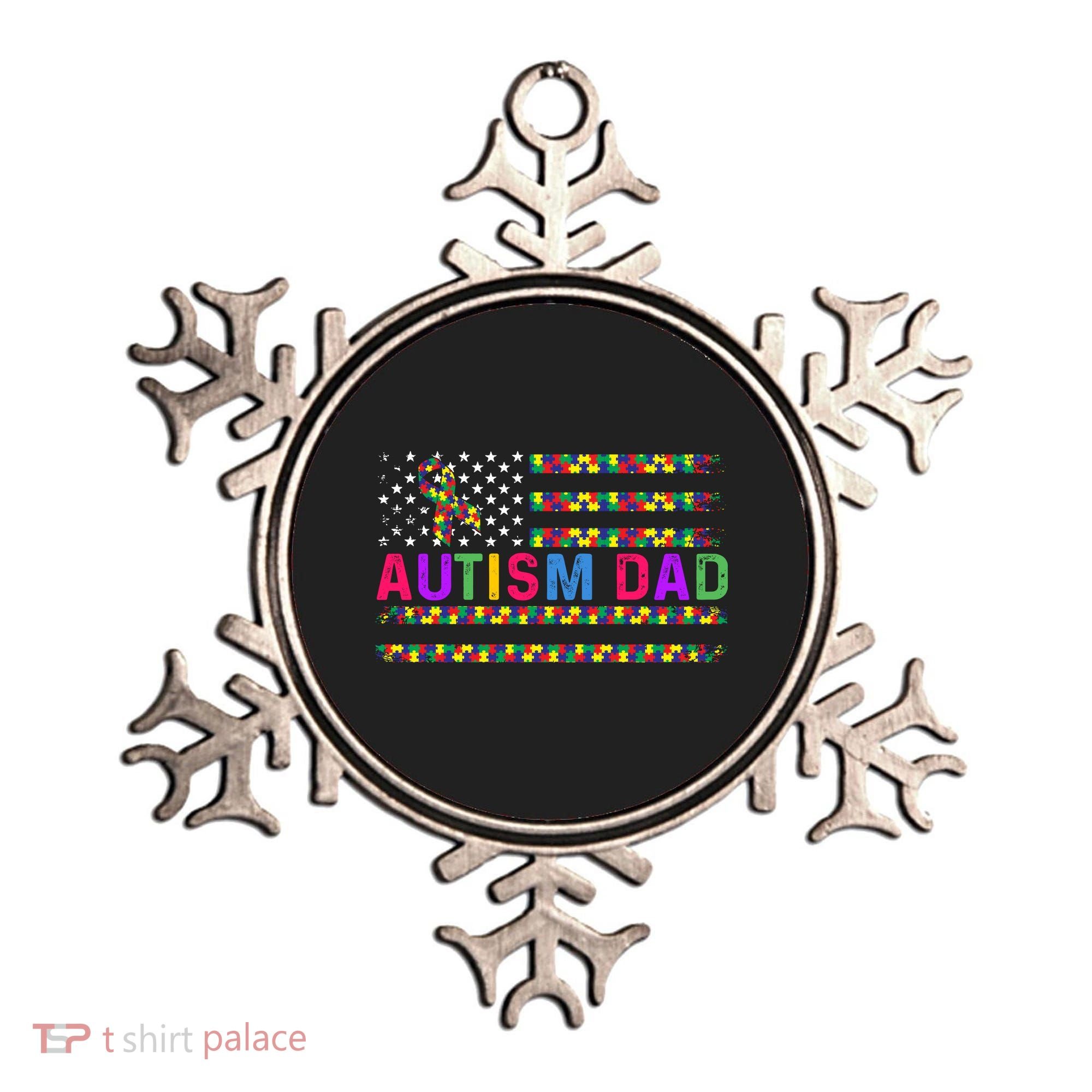 Autism Dad Autistic Child Father's Day Slogan Ornament