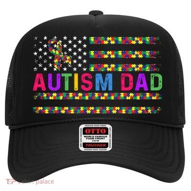 Autism Dad Autistic Child Father's Day Slogan Hat