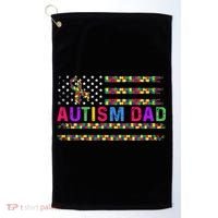 Autism Dad Autistic Child Father's Day Slogan Golf Towel thumb 0