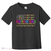 Autism Dad Autistic Child Father's Day Slogan Toddler T-Shirt thumb 0