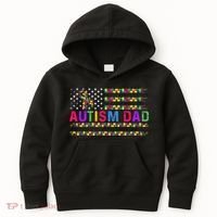 Autism Dad Autistic Child Father's Day Slogan Kids Hoodie thumb 0
