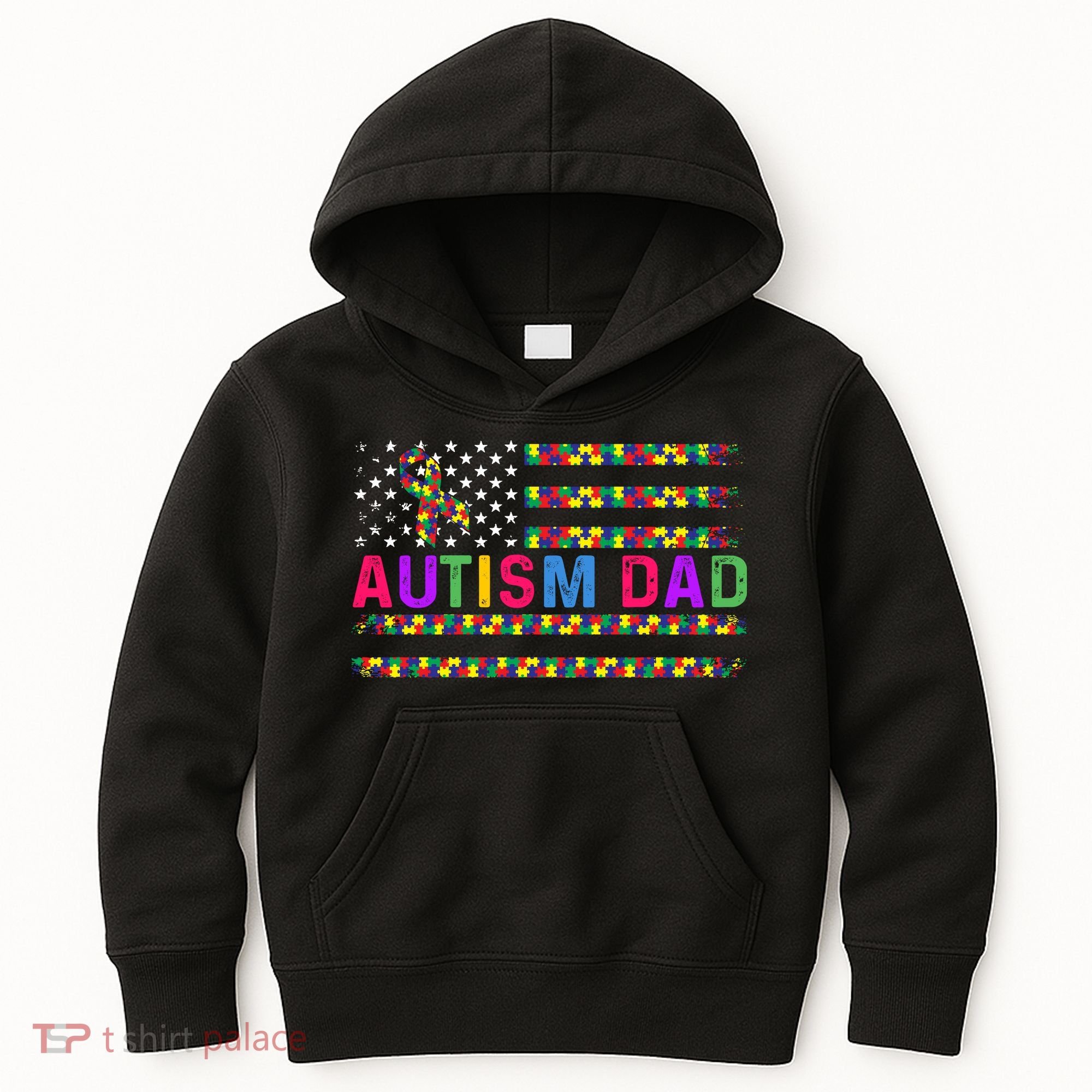 Autism Dad Autistic Child Father's Day Slogan Kids Hoodie