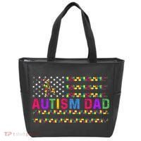 Autism Dad Autistic Child Father's Day Slogan Tote Bag thumb 0
