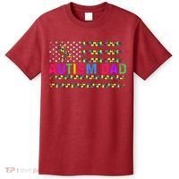 Autism Dad Autistic Child Father's Day Slogan T-Shirt thumb 0
