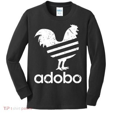 Adobo Distressed Kids Long Sleeve Shirt