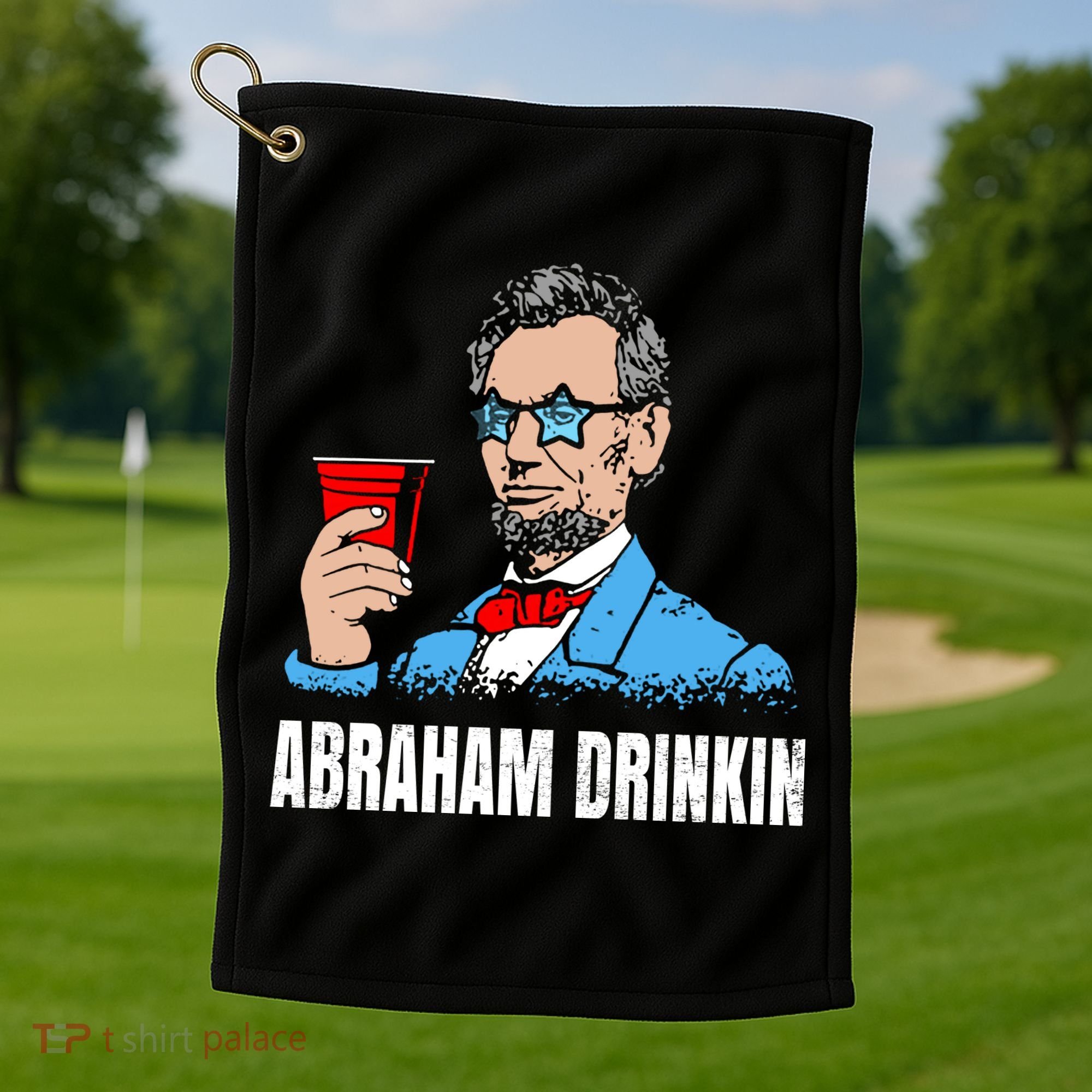 Abraham Drinkin Golf Towel