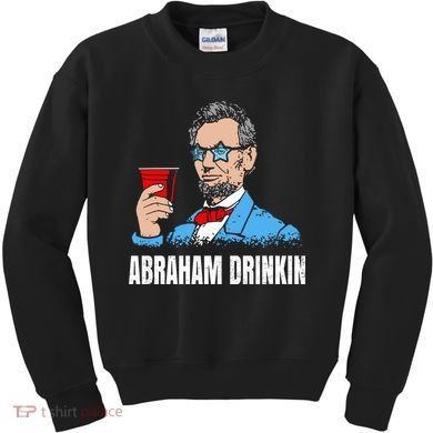 Abraham Drinkin Kids Sweatshirt