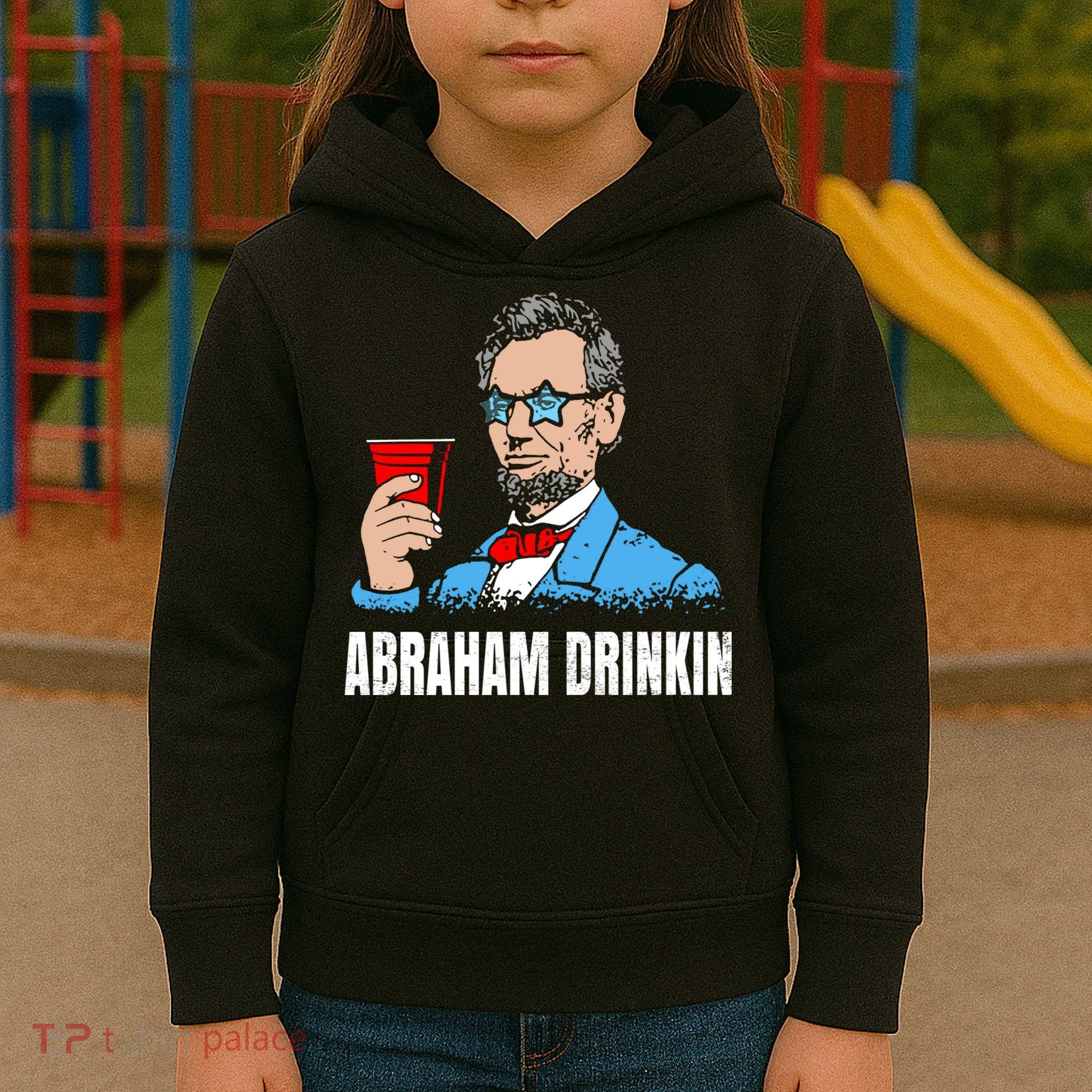 Abraham Drinkin Kids Hoodie