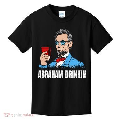 Abraham Drinkin Kids T-Shirt