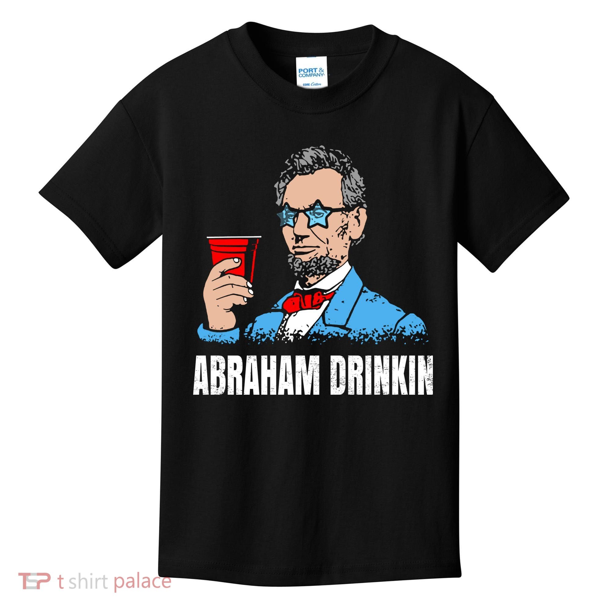 Abraham Drinkin Kids T-Shirt