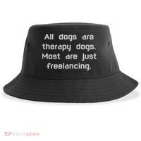 All Dogs Are Therapy Dogs Sustainable Bucket Hat thumb 0
