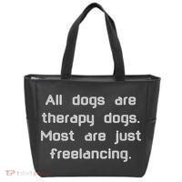 All Dogs Are Therapy Dogs Tote Bag thumb 0