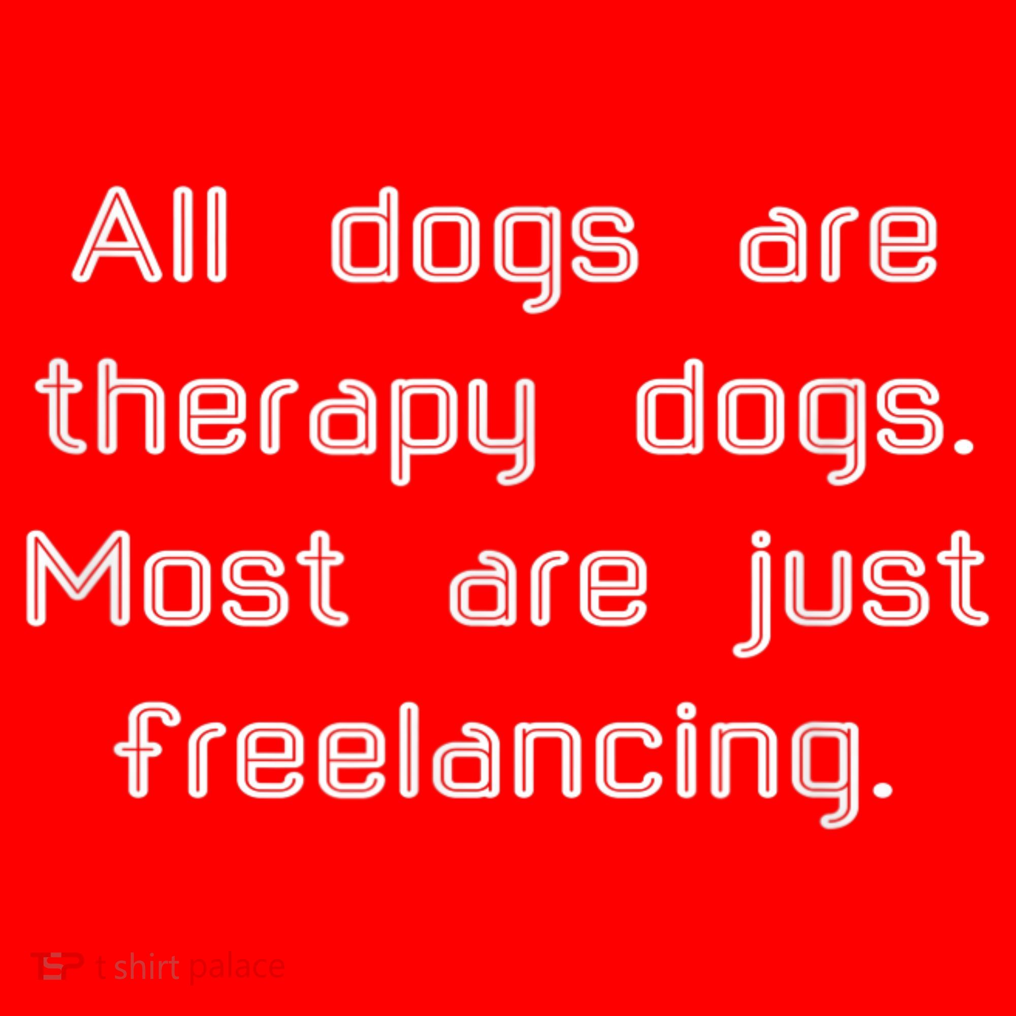 All Dogs Are Therapy Dogs Santa Hat