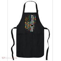Autism Dad Awareness American Flag USA Apron thumb 0