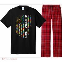 Autism Dad Awareness American Flag USA Pajama Set thumb 0