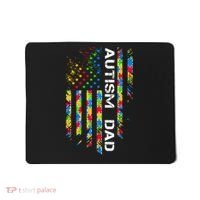 Autism Dad Awareness American Flag USA Mousepad thumb 0